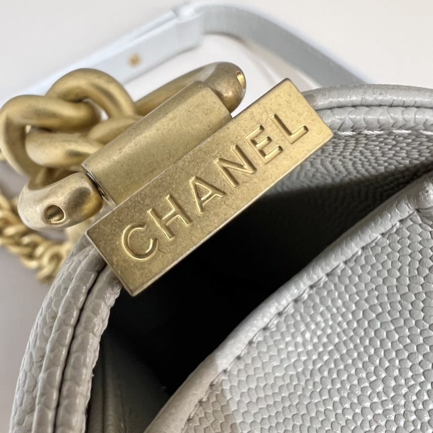 Replica CHANEL Le Boy Grey Gold 6 Replica CHANEL Le Boy Grey Gold - best-selling designer handbag dupe