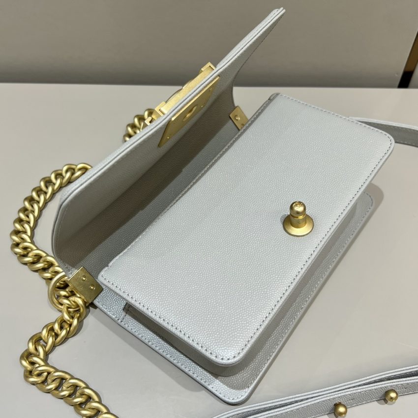 Replica CHANEL Le Boy Grey Gold 7 Replica CHANEL Le Boy Grey Gold - realistic designer-inspired fake bag