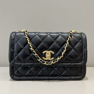 Replica CHANEL Tofu Bag Black 1 Replica CHANEL Tofu Bag Black - top-tier luxury replica shoulder bag
