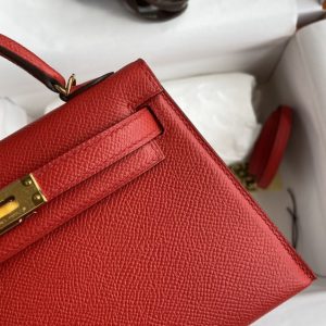 Replica Hermes Kelly Epsom Bright Red 9 Replica Hermes Kelly Epsom Bright Red - top-tier luxury replica shoulder bag