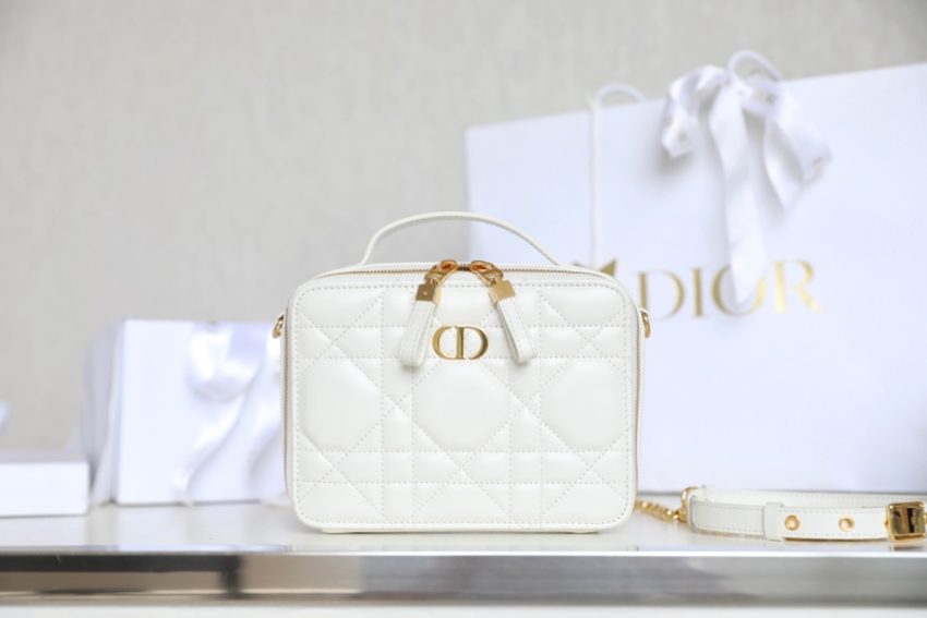 Replica Dior Caro Box Bag White 2 Replica Dior Caro Box Bag White - best quality luxury bag dupe