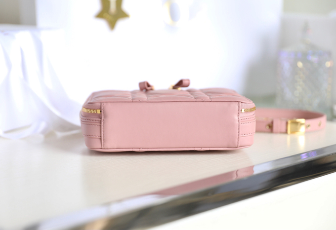 Replica Dior Caro Box Bag Pink 7 Replica Dior Caro Box Bag Pink - high-end fake designer purse