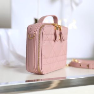 Replica Dior Caro Box Bag Pink 4 Replica Dior Caro Box Bag Pink - high-end fake designer purse