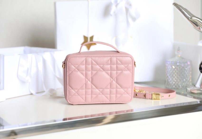 Replica Dior Caro Box Bag Pink 3 Replica Dior Caro Box Bag Pink - elite superclone designer purse