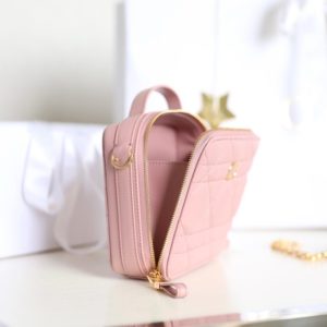 Replica Dior Caro Box Bag Pink 5 Replica Dior Caro Box Bag Pink - elite superclone designer purse