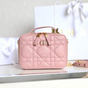 Replica Dior Caro Box Bag Pink 2 Replica Dior Caro Box Bag Pink - best-selling designer handbag dupe