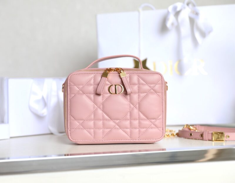 Replica Dior Caro Box Bag Pink 2 Replica Dior Caro Box Bag Pink - best-selling designer handbag dupe