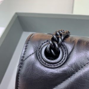 Replica Balenciaga Crush Small Full Black 3 Replica Balenciaga Crush Small Full Black - ultra-realistic fake designer tote