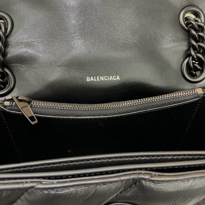 Replica Balenciaga Crush Small Full Black 4 Replica Balenciaga Crush Small Full Black - realistic designer-inspired fake bag