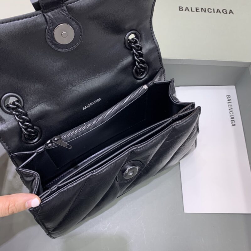 Replica Balenciaga Crush Small Full Black 5 Replica Balenciaga Crush Small Full Black - high-accuracy replica luxury purse