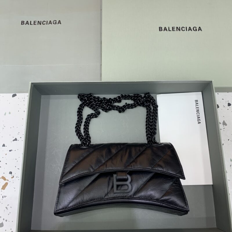 Replica Balenciaga Crush Small Full Black 1 Replica Balenciaga Crush Small Full Black - 1:1 designer replica handbag