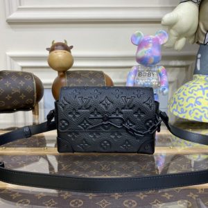 Replica Louis Vuitton Steamer Wearable Wallet Full Black - elite superclone designer purse