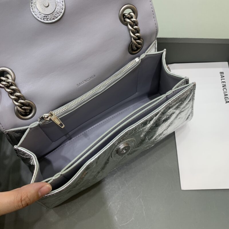 Replica Balenciaga Crush Small Silver 3 Replica Balenciaga Crush Small Silver - realistic designer-inspired fake bag