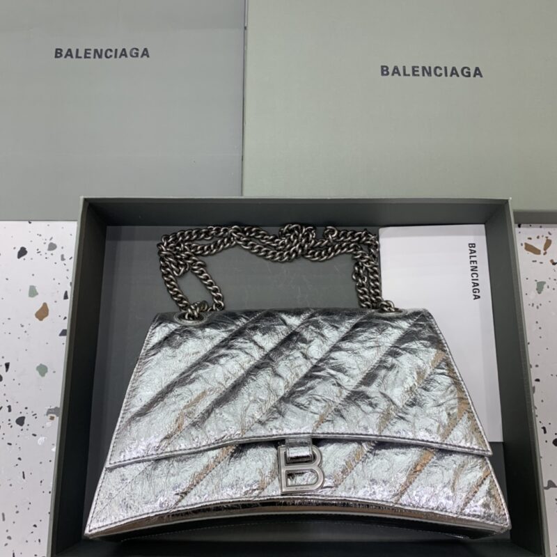 Replica Balenciaga Crush Large Silver 1 Replica Balenciaga Crush Large Silver - best quality luxury bag dupe