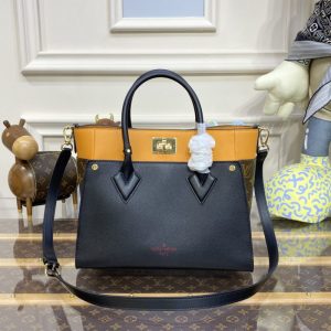 Replica Louis Vuitton On My Side Black-Brown 1 Replica Louis Vuitton On My Side Black-Brown - top-tier luxury replica shoulder bag