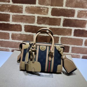 Replica Gucci Bauletto Top Handle Brown 6 Replica Gucci Bauletto Top Handle Brown - realistic designer-inspired fake bag