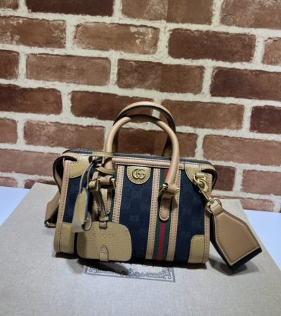 Replica Gucci Bauletto Top Handle Brown - realistic designer-inspired fake bag
