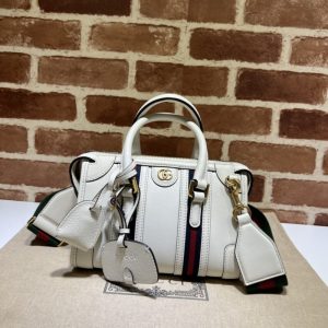 Replica Gucci Bauletto Top Handle White 5 Replica Gucci Bauletto Top Handle White - premium 1:1 fake handbag model