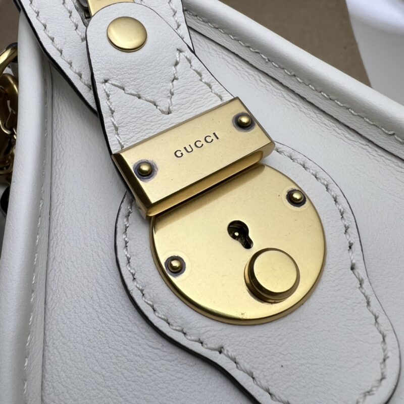 Replica Gucci Bauletto Top Handle White 10 Replica Gucci Bauletto Top Handle White - top-rated replica designer bag