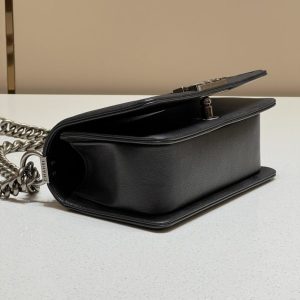 Replica CHANEL Le Boy V Black - Silver 3 Replica CHANEL Le Boy V Black - Silver - top-tier luxury replica shoulder bag