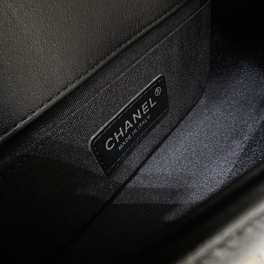 Replica CHANEL Le Boy V Black - Silver 4 Replica CHANEL Le Boy V Black - Silver - elite superclone designer purse