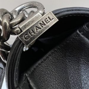 Replica CHANEL Le Boy V Black - Silver 7 Replica CHANEL Le Boy V Black - Silver - top-rated replica designer bag