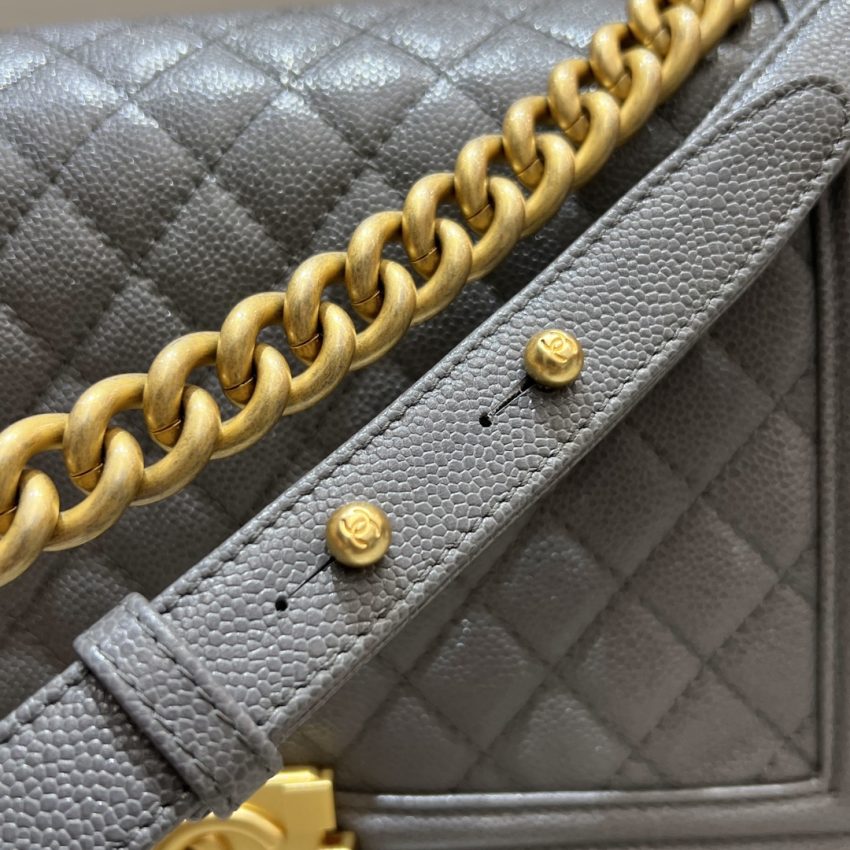 Replica CHANEL Le Boy Large Grey 9 Replica CHANEL Le Boy Large Grey - near-authentic luxury replica handbag