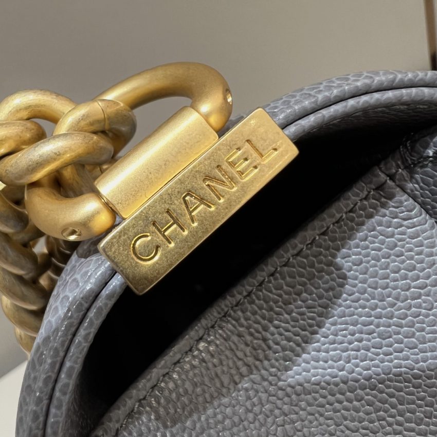 Replica CHANEL Le Boy Large Grey 4 Replica CHANEL Le Boy Large Grey - realistic designer-inspired fake bag