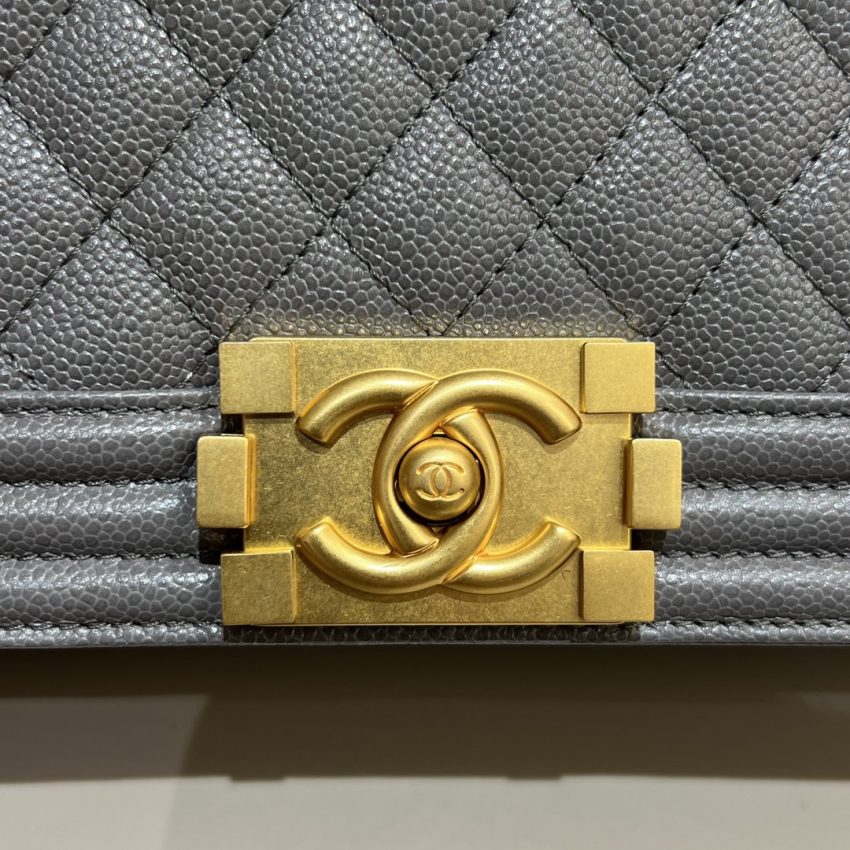 Replica CHANEL Le Boy Large Grey 5 Replica CHANEL Le Boy Large Grey - high-end fake designer purse