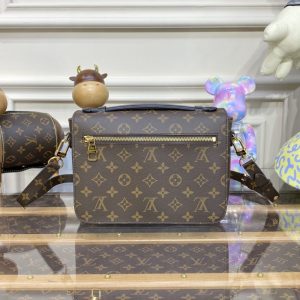 Replica Louis Vuitton Pochette Metis Shoulder Bag Brown - 1:1 designer replica handbag