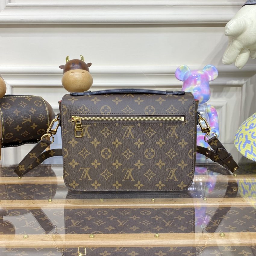 Replica Louis Vuitton Pochette Metis Shoulder Bag Brown - 1:1 designer replica handbag