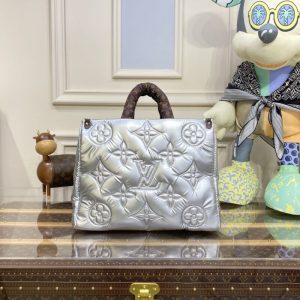 Replica LV OnTheGo Silver Soft 5 Replica LV OnTheGo Silver Soft - premium-grade designer purse dupe