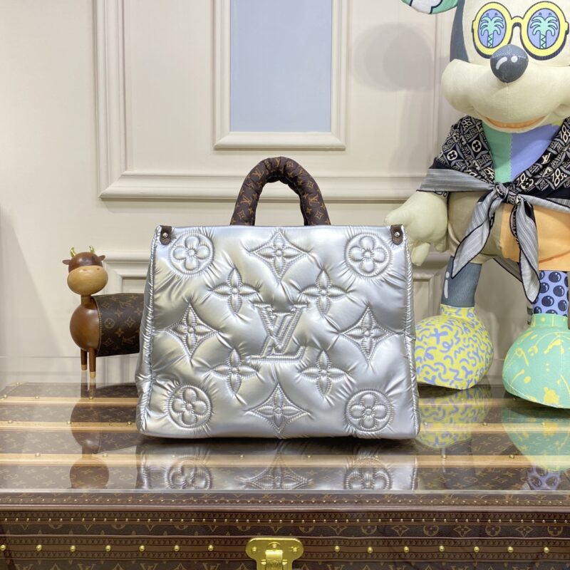 Replica LV OnTheGo Silver Soft 5 Replica LV OnTheGo Silver Soft - premium-grade designer purse dupe