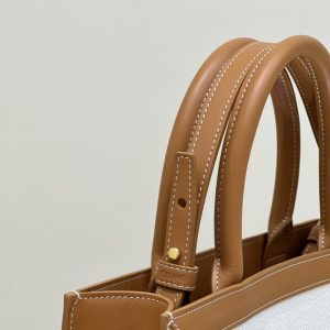 Replica Celine Triomphe Cabas Mini Tote White 3 Replica Celine Triomphe Cabas Mini Tote White - premium 1:1 fake handbag model