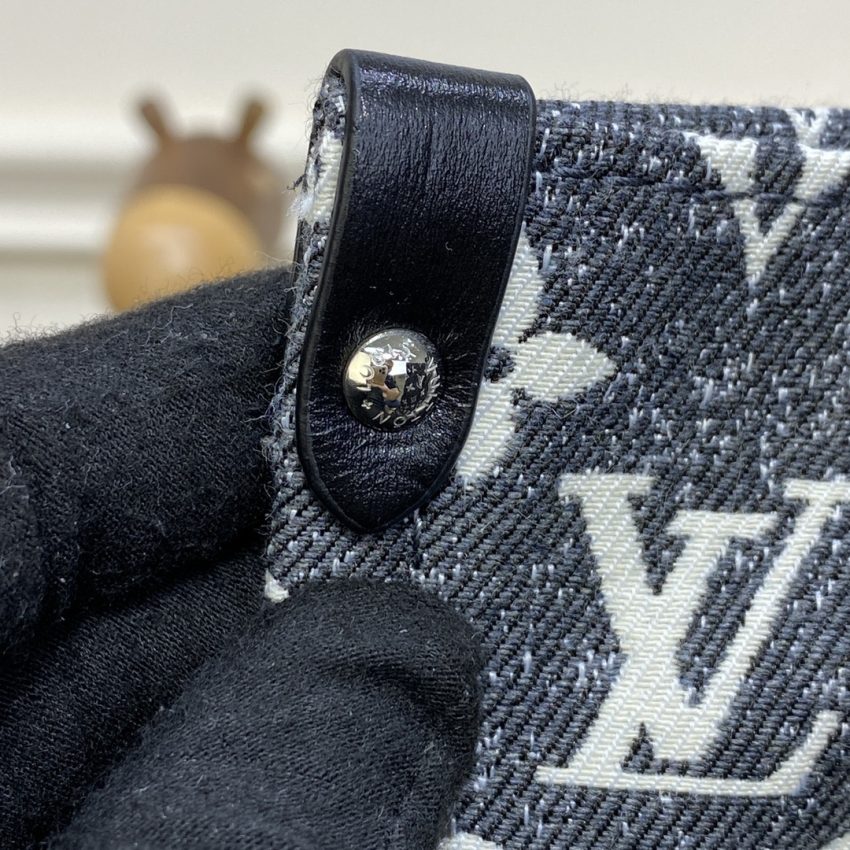 Replica LV OnTheGo Black Denim - high-accuracy replica luxury purse