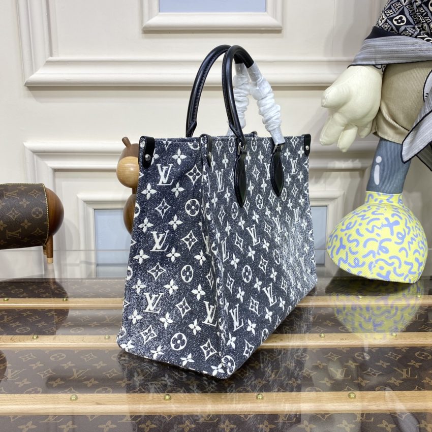 Replica LV OnTheGo Black Denim - premium-grade designer purse dupe
