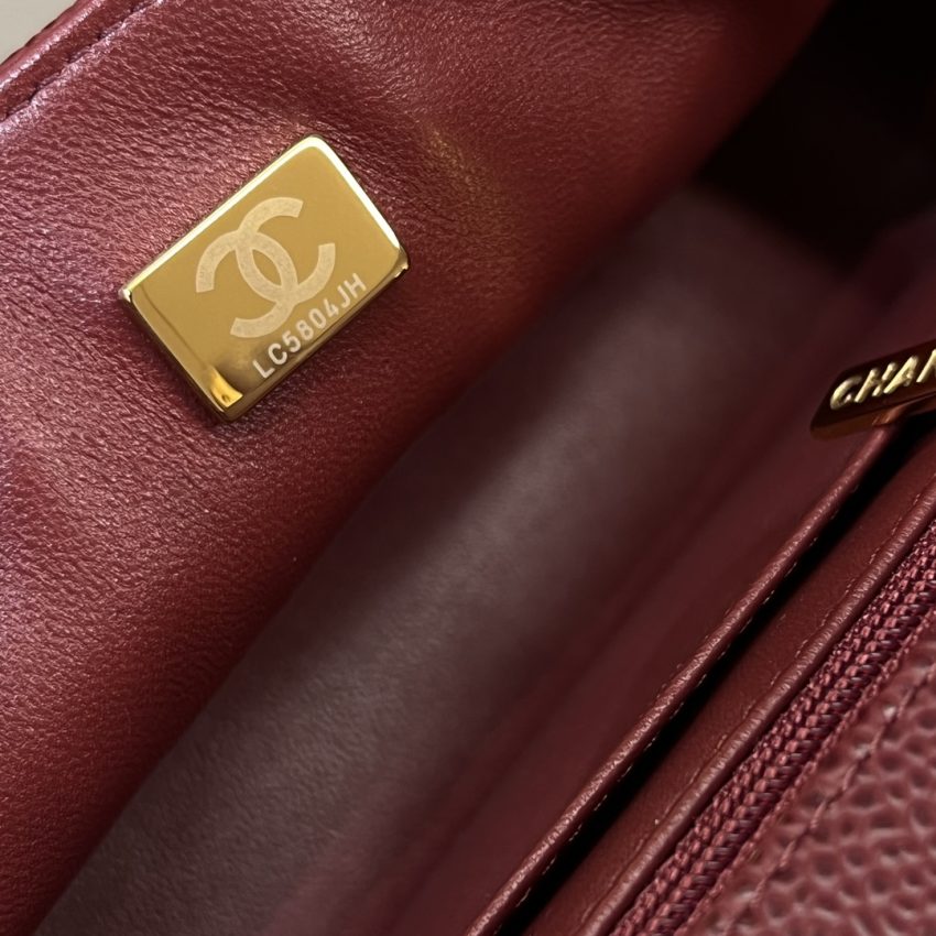 Replica CHANEL Classic Flap 20cm Burgundy 6 Replica CHANEL Classic Flap 20cm Burgundy - high-end fake designer purse