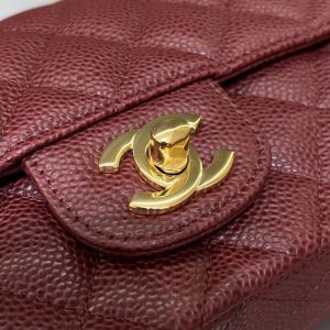 Replica CHANEL Classic Flap 20cm Burgundy 7 Replica CHANEL Classic Flap 20cm Burgundy - authentic-look luxury purse replica