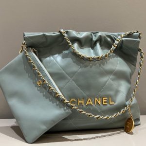Replica CHANEL 22 Medium Handbag Mint Green 6 Replica CHANEL 22 Medium Handbag Mint Green - premium-grade designer purse dupe
