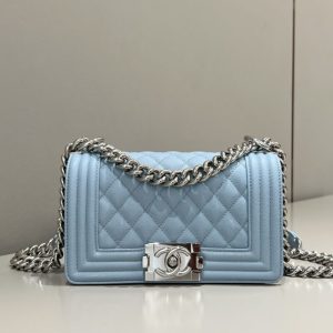 Replica CHANEL Le Boy Light Blue 1 Replica CHANEL Le Boy Light Blue - realistic designer-inspired fake bag