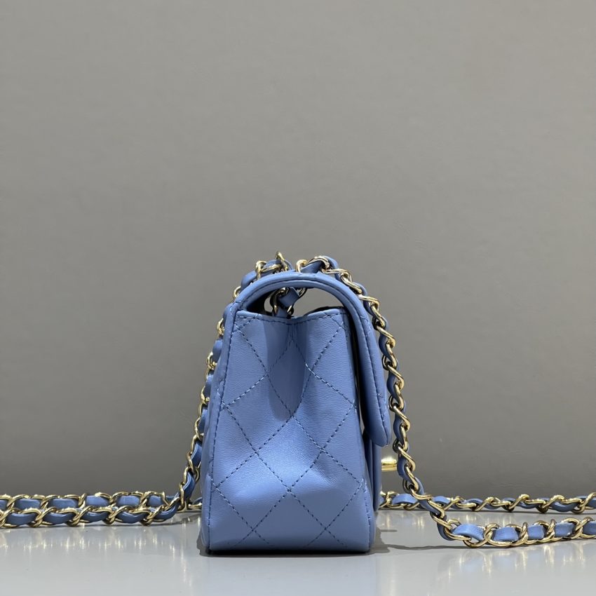 Replica CHANEL Classic Flap 17cm Blue 3 Replica CHANEL Classic Flap 17cm Blue - best-selling designer handbag dupe