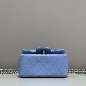 Replica CHANEL Classic Flap 17cm Blue 2 Replica CHANEL Classic Flap 17cm Blue - premium-grade designer purse dupe