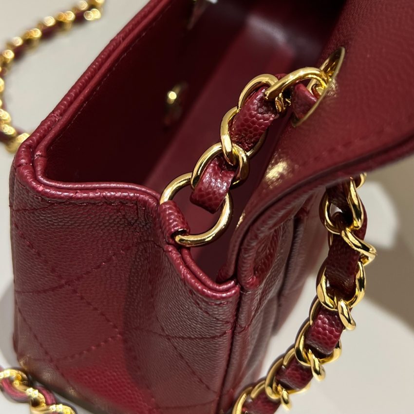 Replica CHANEL Classic Flap 25cm Burgundy 7 Replica CHANEL Classic Flap 25cm Burgundy - 1:1 designer replica handbag