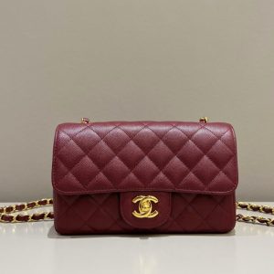 Replica CHANEL Classic Flap 25cm Burgundy 1 Replica CHANEL Classic Flap 25cm Burgundy - 1:1 designer replica handbag