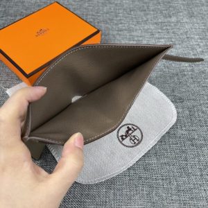 Replica Hermes Pocket Wallet Golden - 1:1 designer replica handbag