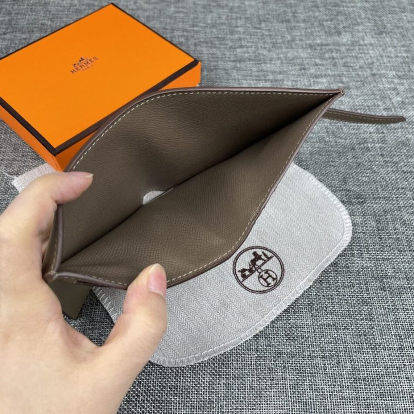 Replica Hermes Pocket Wallet Golden - 1:1 designer replica handbag