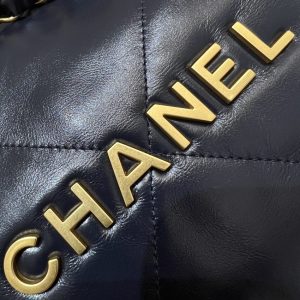 Replica CHANEL 22 Small Handbag Dark Blue - near-authentic luxury replica handbag