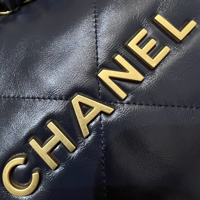 Replica CHANEL 22 Small Handbag Dark Blue - near-authentic luxury replica handbag