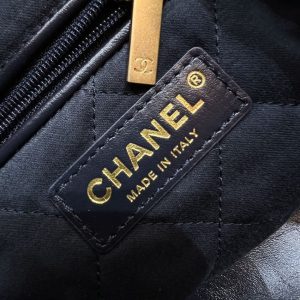 Replica CHANEL 22 Small Handbag Dark Blue - high-accuracy replica luxury purse