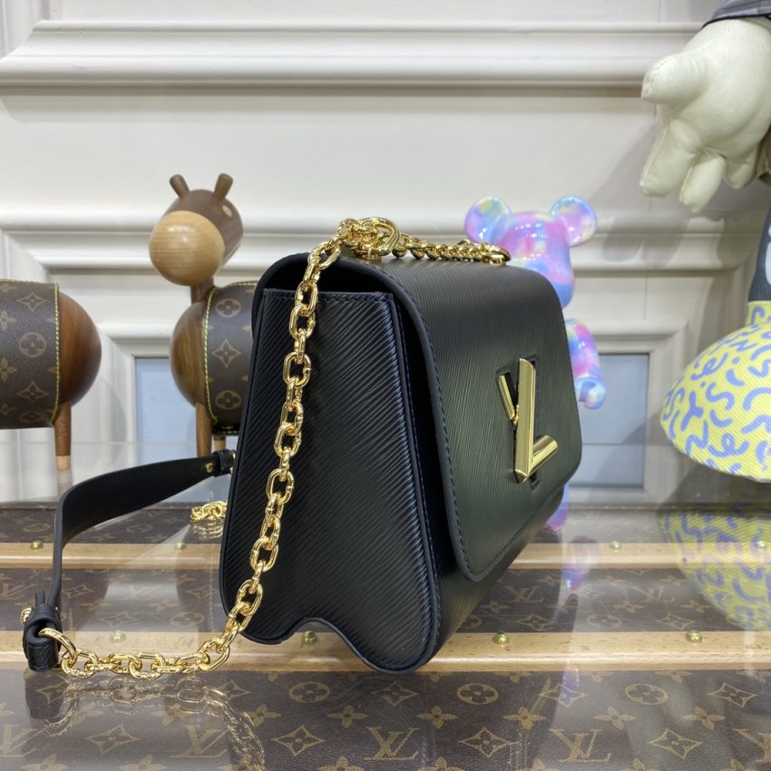 Replica Louis Vuitton Twist Black With Chain 3 Replica Louis Vuitton Twist Black With Chain - realistic designer-inspired fake bag